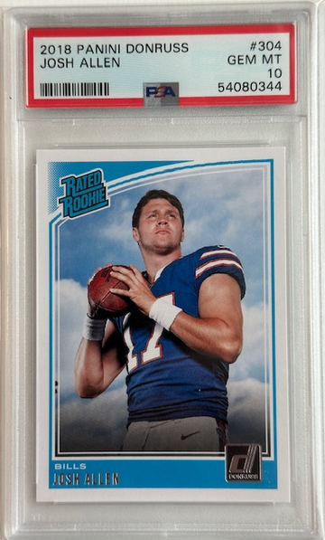 2018 Panini Donruss Josh Allen PSA 10