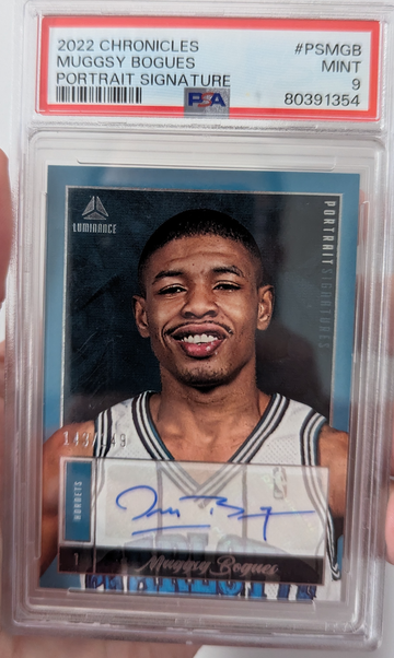 2022 Panini chronicles muggsy bogues portrait auto 