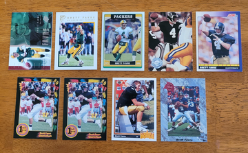 Brett Favre - 9 card lot -  Rookies    Falcons/Packers