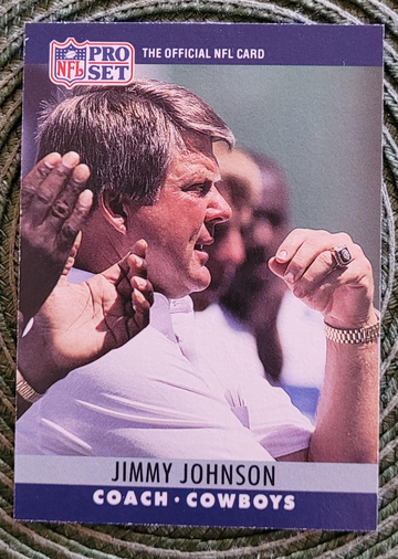 Jimmy Johnson 1990 Pro Set #85 Cowboys