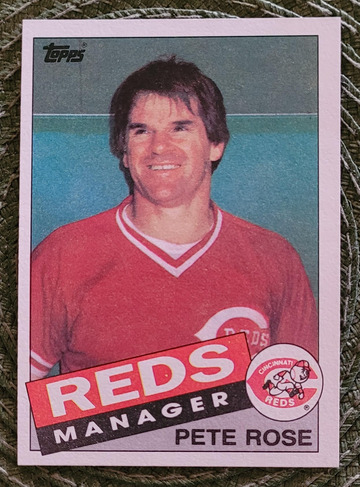 Pete Rose 1985 Topps #547 Reds Manager & Checklist