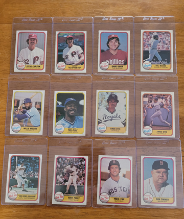 1981 Fleer 50-card lot of Stars, HOFers, Rookies, Variations