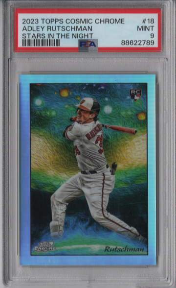 2023 Topps Cosmic Chrome #18 Adley Rutschman Stars in the Night Rookie PSA 9 Mint