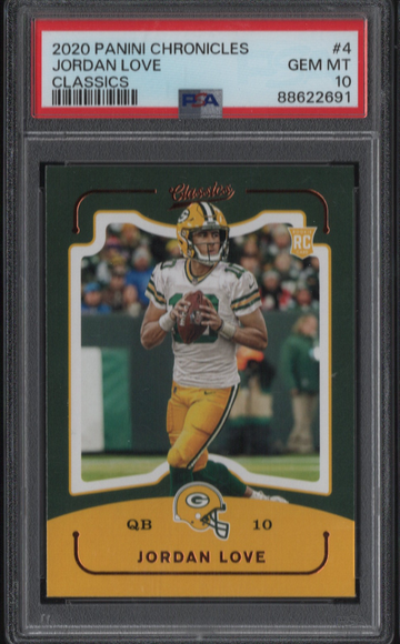 2020 Panini Chronicles Classics #4 Jordan Love Rookie PSA 10 Gem Mint