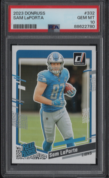 2023 Panini Donruss #332 Sam LaPorta Rated Rookie PSA 10 Gem Mint