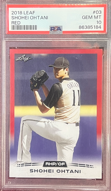 2018 POP 1 Shohei Ohtani RC Leaf Red Parallel PSA 10