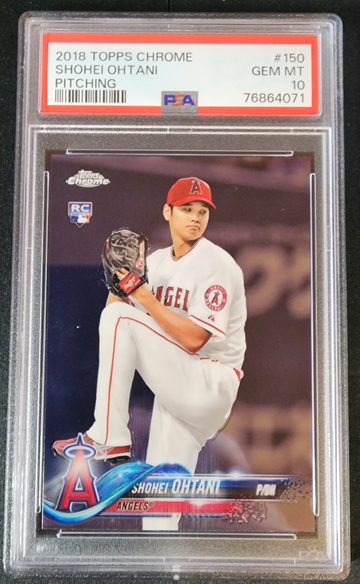 2018 Topps Chrome Shohei Ohtani Rookie PSA 10