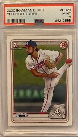 Spencer Strider #BD-20 2020 Bowman Draft PSA 9