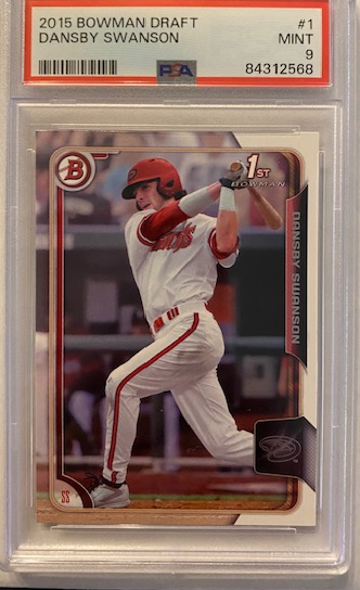 Dansby Swanson 2015 Rookie #1  Bowman Draft  PSA 9