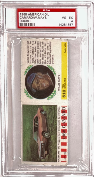 DOND: 1968 American Oil PSA 4 Willie Mays / Camaro