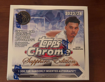 2023/24 Topps Chrome Basketball Sapphire Factory Sealed Boxes IN HAND