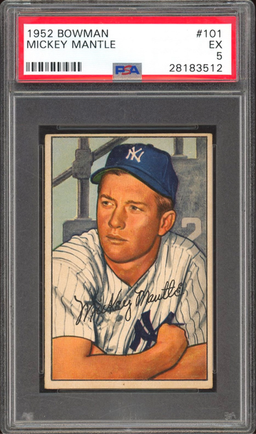 1952 Bowman Mickey Mantle #101