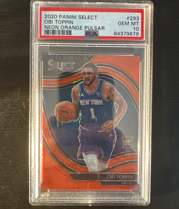 2020 Obi Toppin Select 293 Courtside Orange Pulsar 1/15 PSA 10