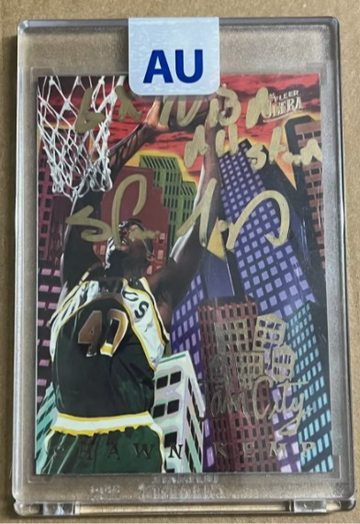  1994-95 Fleer Ultra Shawn Kemp Auto Autograph Inscription '4 x NBA ALL STAR' COA