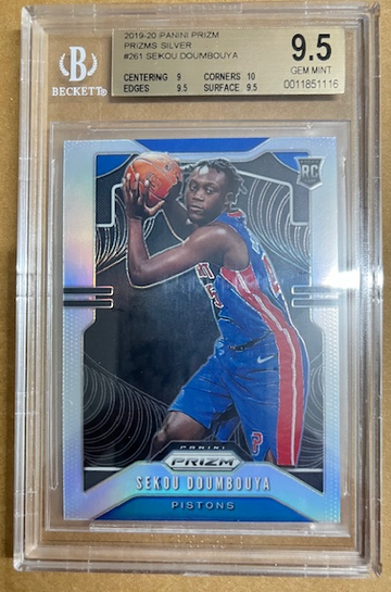  2019-20 Prizm  Sekou Doumbouya Silver Prizm RC BGS 9.5