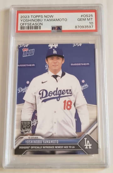 2023Topps Now Yoshinobu Yamamoto PSA 10