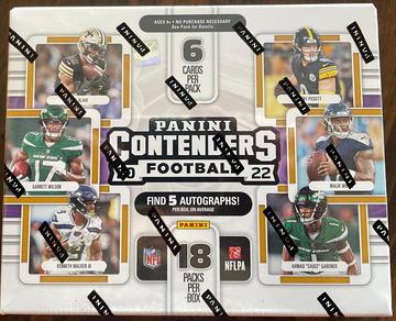 2022 Panini Contenders Football HOBBY Box FACTORY SEALED 5 Auto 18 Packs