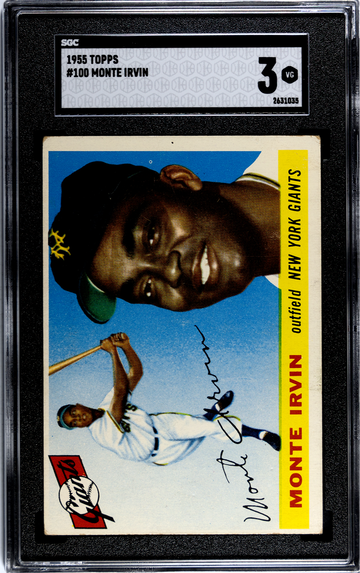 1955 Topps #100 Monte Irvin SGC 3 VG HOF