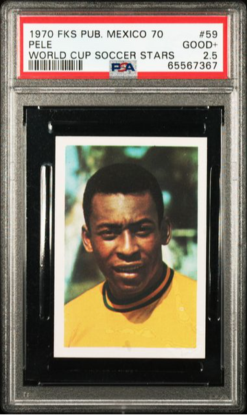 1970 FKS Publications Mexico 70 World Cup Soccer Stars #59 Pele Graded PSA 2.5