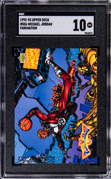 1992-93 Upper Deck Agent 23 #506 Fanimation Michael Jordan SGC 10 Gem Mint HOF