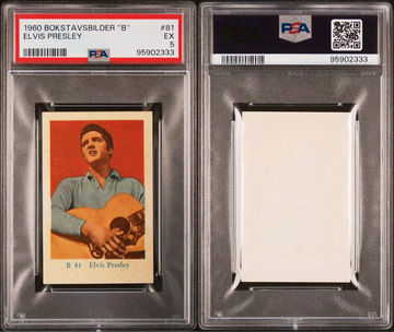 1960 Bokstavsbildsr B #81 Elvis Presley PSA 5 EX