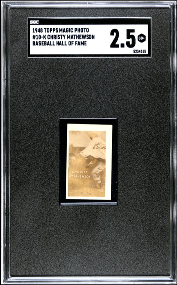 1948 Topps Magic Photo #10-K Christy Mathewson SGC 2.5 Good+ HOF