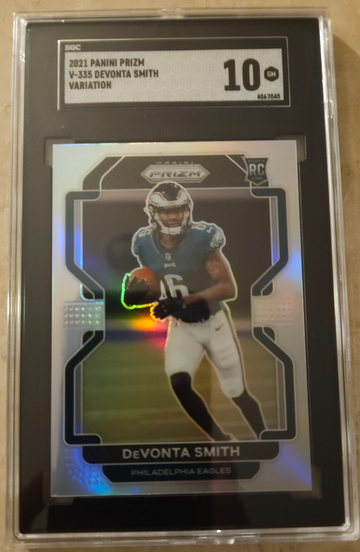 Devonta Smith RC 2021 Prizm Silver #335 Variation SGC 10 💎 GEM MINT 