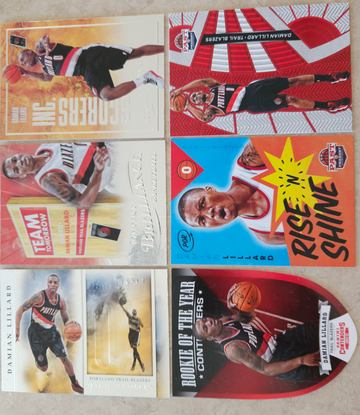 Damian Lillard RC LOT 2012 Brilliance & Contenders & Past Present 🏀 MILWAUKEE BUCKS 