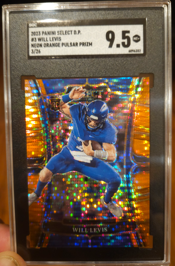 Will Levis RC 2023 Select DP Neon Orange Pulsar Prizm /26 SGC 9.5 MINT+ 🏈 RARE POP 1
