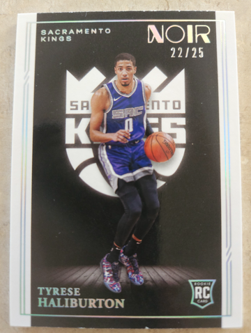 Tyrese Haliburton RC 2020 Noir Holo Silver /25 🏀 RARE SSP