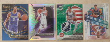 Tyrese Haliburton RC LOT 2020-21 Select Courtside Prizm Silver Mosaic Chronicles 🏀 PACERS MVP 📈