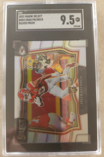 Isiah Pacheco RC⚡️2022 Select Silver Field Level SGC 9.5 MINT+ 🏉 KC CHIEFS SUPERBOWL CHAMPION 🏆 