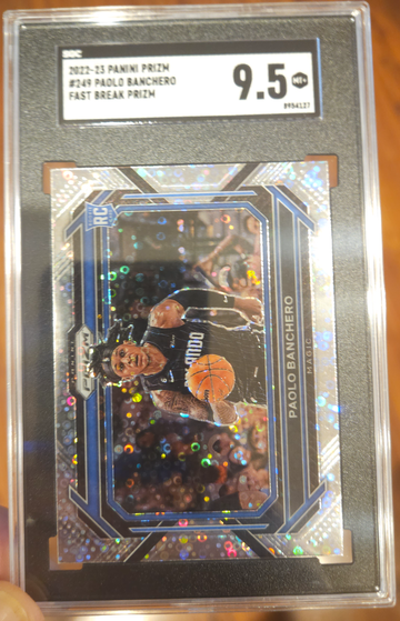 Paolo Banchero RC 2022-23 Prizm #249 Fast Break Variation SGC 9.5 MINT+ 🏀