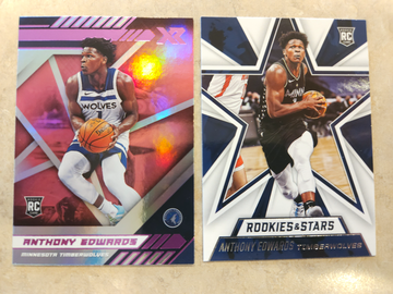 Anthony Edwards RC LOT⚡️2020-21 Chronicles XR Pink & Rookies Stars 🌟 