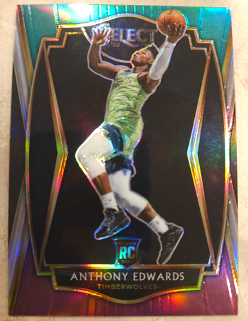 Anthony Edwards RC⚡️2020-21 Select Green White Purple 🔥 TIMBERWOLVES MVP 📈 