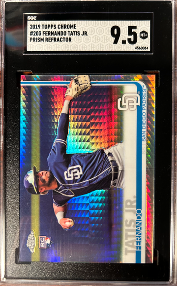 2019 Topps Chrome Fernando Tatis Jr Prism Refractor SGC 9.5