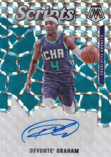 2019-20 Panini Mosaic Devonte' Graham #SC-DGR Silver Prizm Autograph