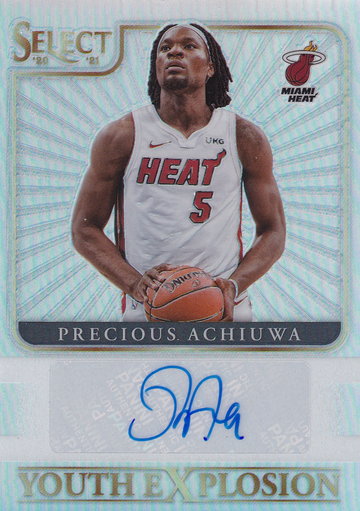 2020-21 Panini Select Prescious Achiuwa #YES-PRE Silver Prizm Autograph