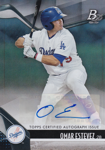 2021 Bowman Platinum Omar Estevez #TOP-51 Autograph