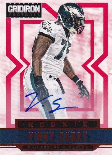 2012 Panini Gridiron Vinny Curry Red #296 Auto 208/499