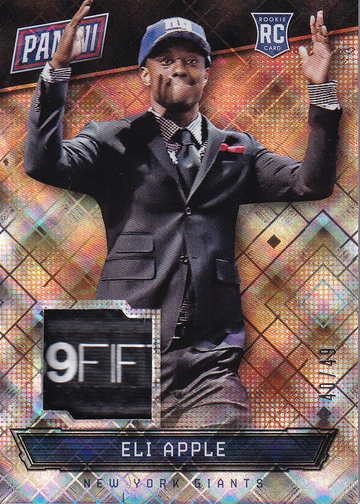 2016 National Sports Collectors Convention Eli Apple #7 Hyperfoil RC Relic 40/49