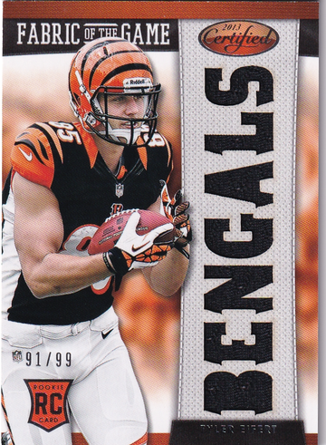 2013 Certified Tyler Eifert #37 RC Relic 91/99