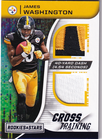 2018 Rookies & Stars James Washington #CT-22 Relic 12/25