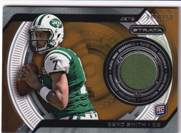 2013 Topps Strata Geno Smith #SR-GS RC Bronze Relic 069/150