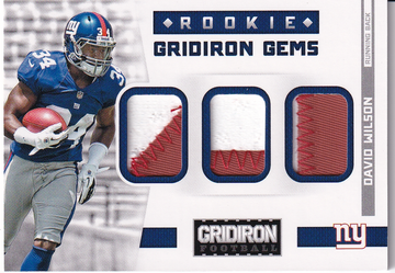 2012 Gridiron David Wilson #8 Relic 49/49