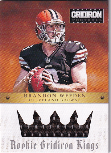 2012 Gridiron Brandon Weeden #8 Relic 098/299