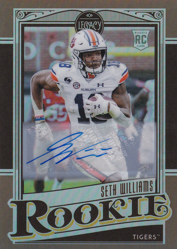 2021 Panini Legacy Seth Williams #159 Rookies Premium Penmanship RC Bronze Auto 005/100