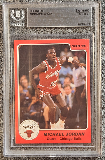 1985 Star #117 Michael Jordan BGS AA Authentic Altered