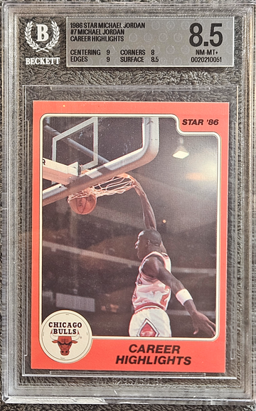 1986 Star Career Highlights New Label #7 BGS 8.5