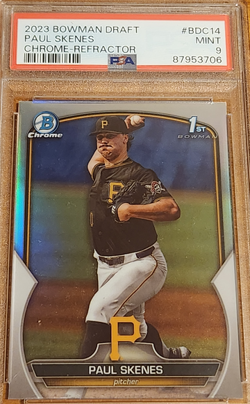 2023 Bowman Draft Paul Skenes Chrome Refractor PSA 9 #BDC14
